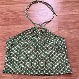 Geometric Halter Top